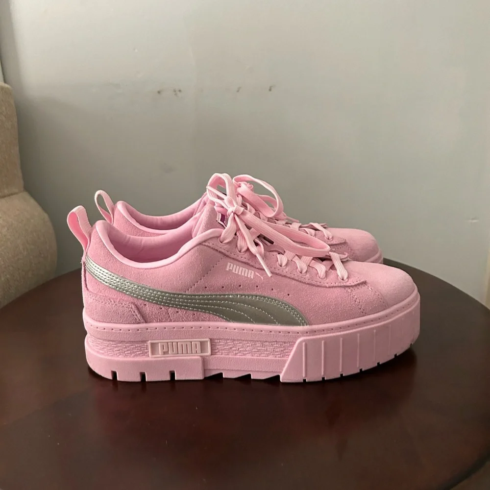 Dua Lipa Collaboration Special Edition Pink Pumas Size 8.5 - Picture 8 of 11